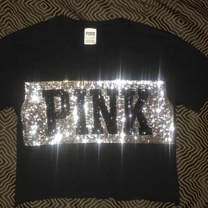 Victoria Secret PINK Sequin Crop Top  XS